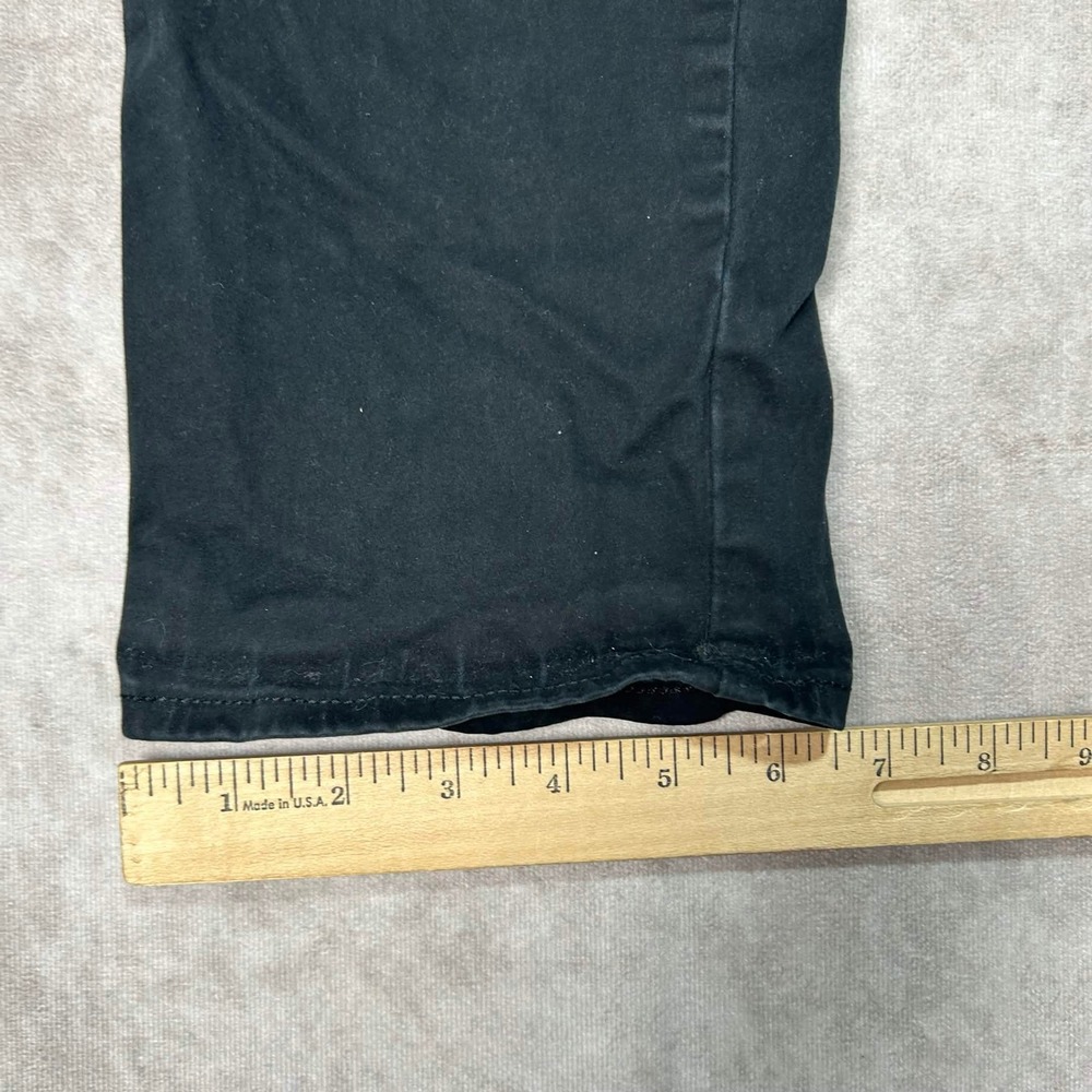 Lucky Brand 121 Slim Straight Mens Black Pants 32x30 Cotton Stretch Jeans - Picture 4 of 8